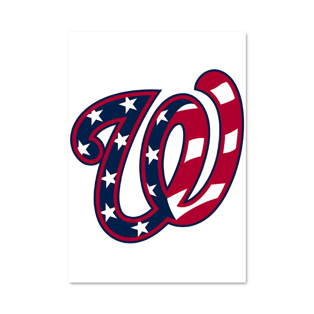 Poster Nationals en Action – affiche Baseball